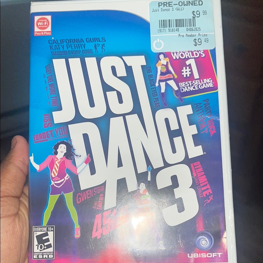 Blue Just Dance 3 Nintendo Wii Game
